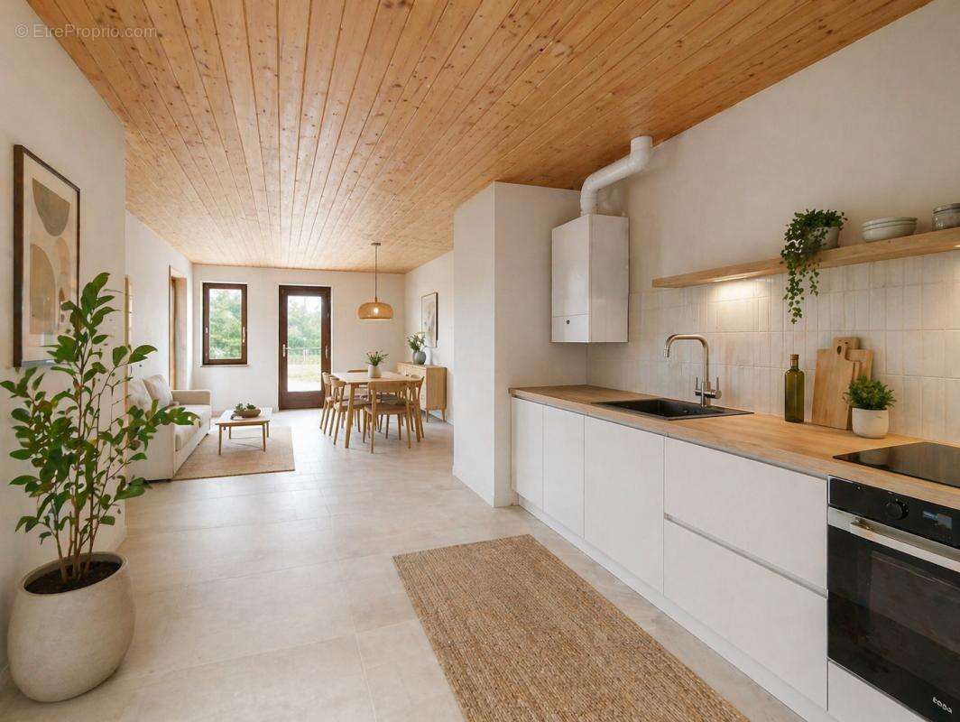 TAUSSAT LES BAINS - Maison 60m² à rénover avec jardin 145 000€ - photo 3