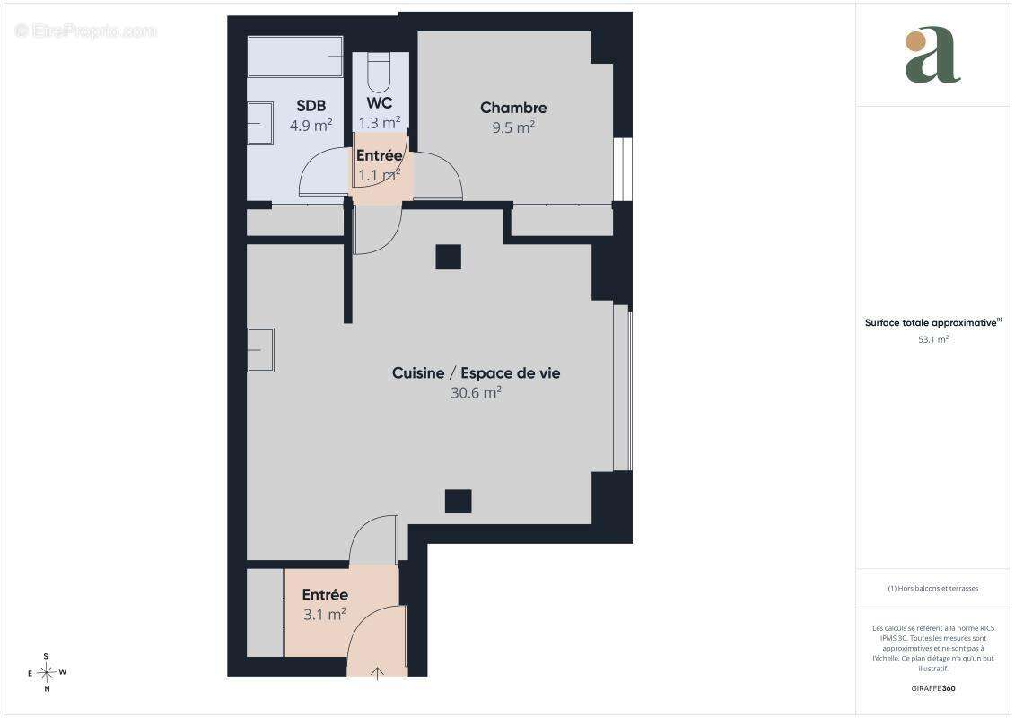 Appartement T2 de caractère rénové avec terrasse et jardin – Résidence de standing à Survilliers - photo 14