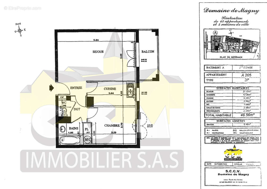 Appartement à MAGNY-LE-HONGRE