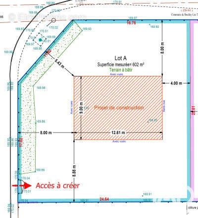 Terrain 602 m² à Boullay-Les-Troux  - photo 2