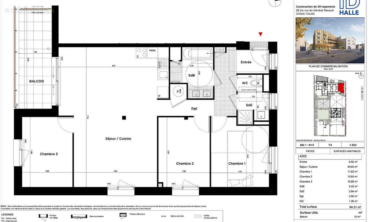 Appartement à TOURS