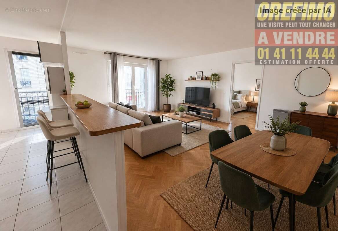 À Asnières-sur-Seine, découvrez un 3 pièces lumineux et fonctionnel, idéal pour vivre ou investir dans un quartier recherché ! A - photo 2