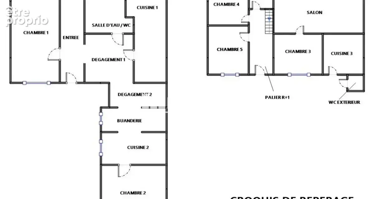 Maison à réinventer – près de 200 m² – 5 chambres – jardin – 2 pièces indépendant – parcelle 365 m² – fort potentiel – exclusivi - photo 2