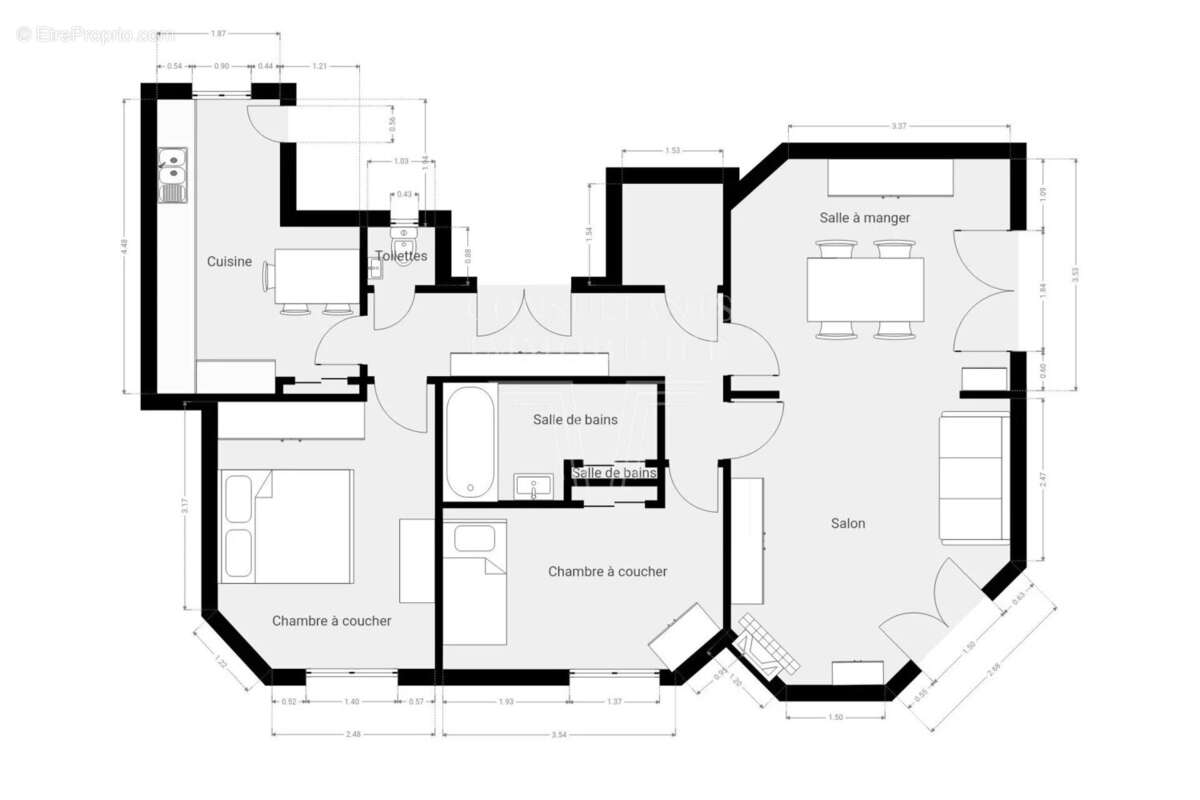 Appartement à LEVALLOIS-PERRET