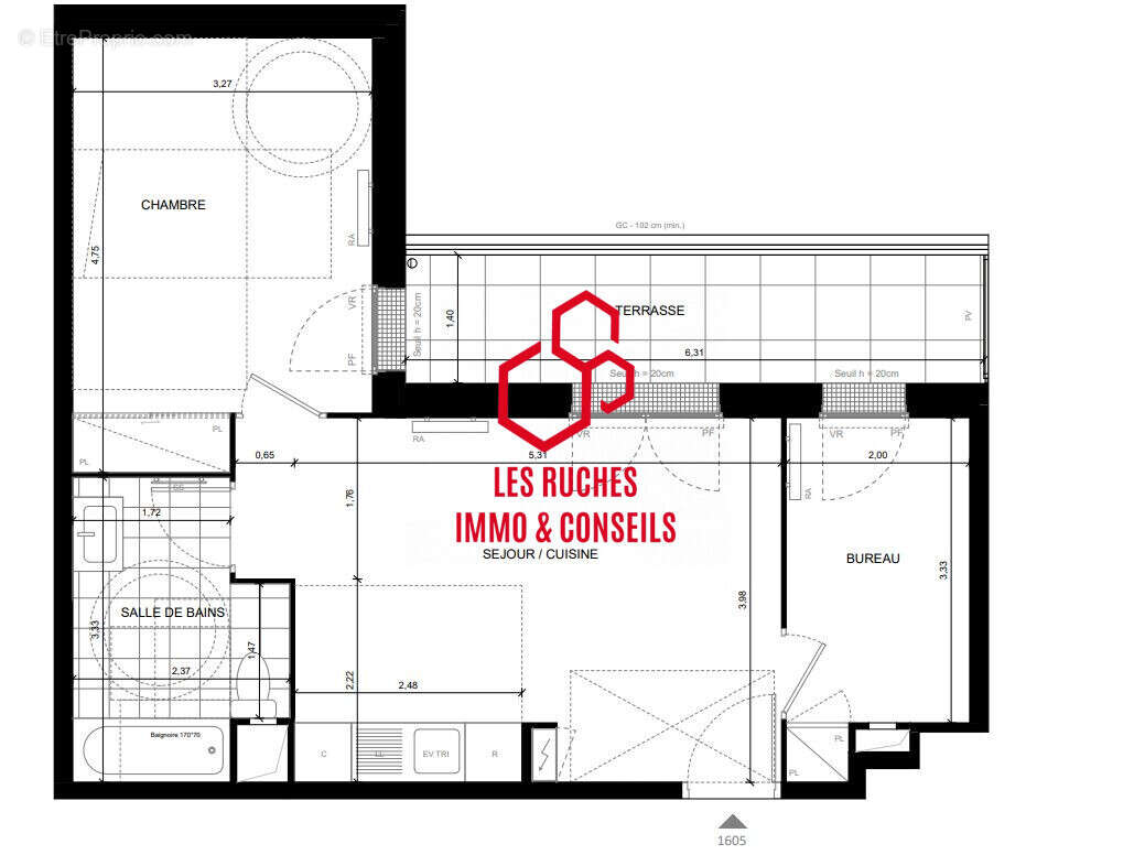 Appartement à CHILLY-MAZARIN