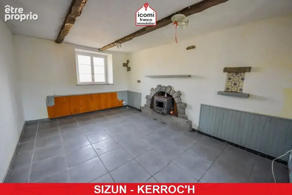 Finistere - sizun (29450) - a vendre - maison ancienne t3 de 61m² - 2 chambres - beau potentiel locatif sur terrain de 600m² - photo 4
