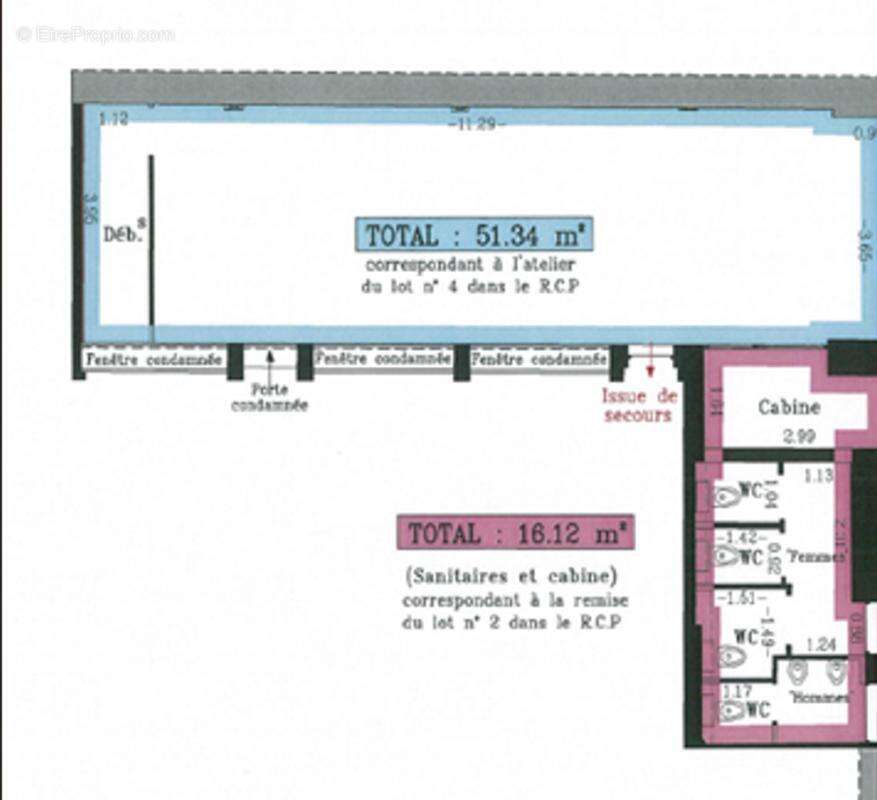 Porte de Choisy, bureaux à louer sur cour - photo 3
