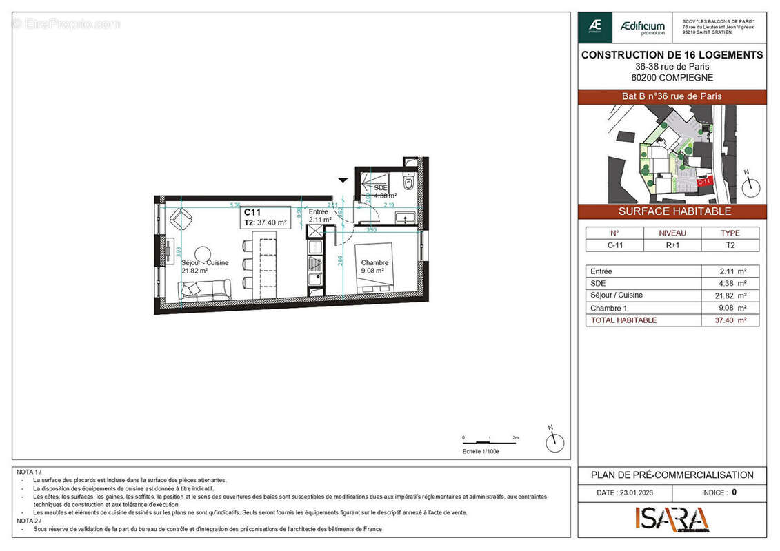 Appartement à COMPIEGNE
