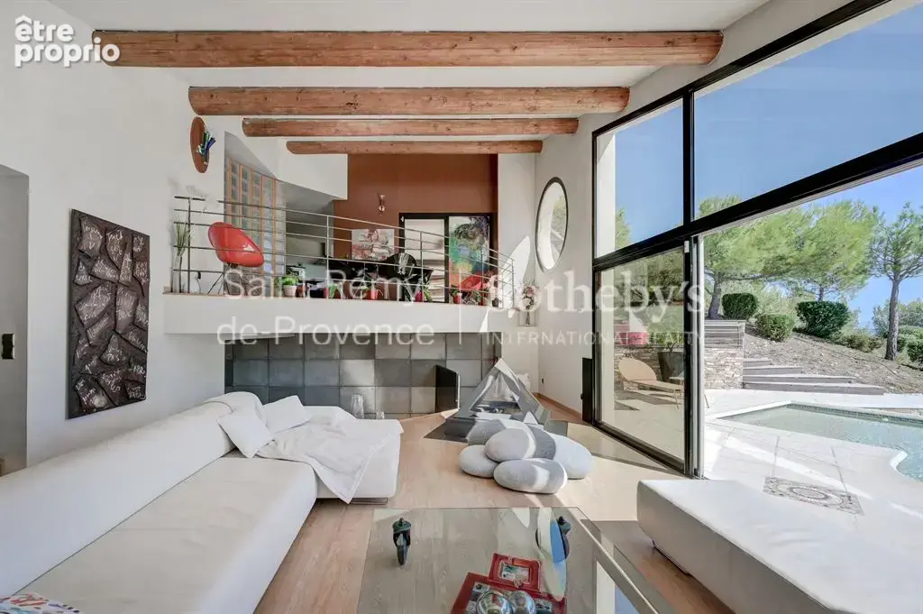 Villa d'architecte, vue panoramique et piscine a debordement - villeneuve les avignon - photo 10