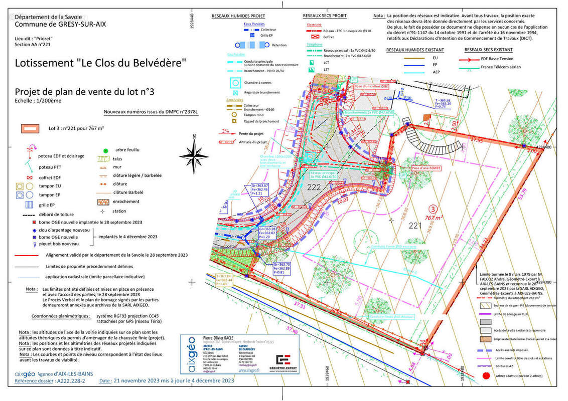 Terrain à GRESY-SUR-AIX