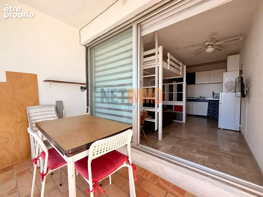 Vue mer - Studio avec loggia et cave aux pieds de la plage - photo 3