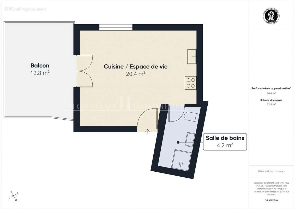 Appartement 24 m² à Chelles  - photo 8