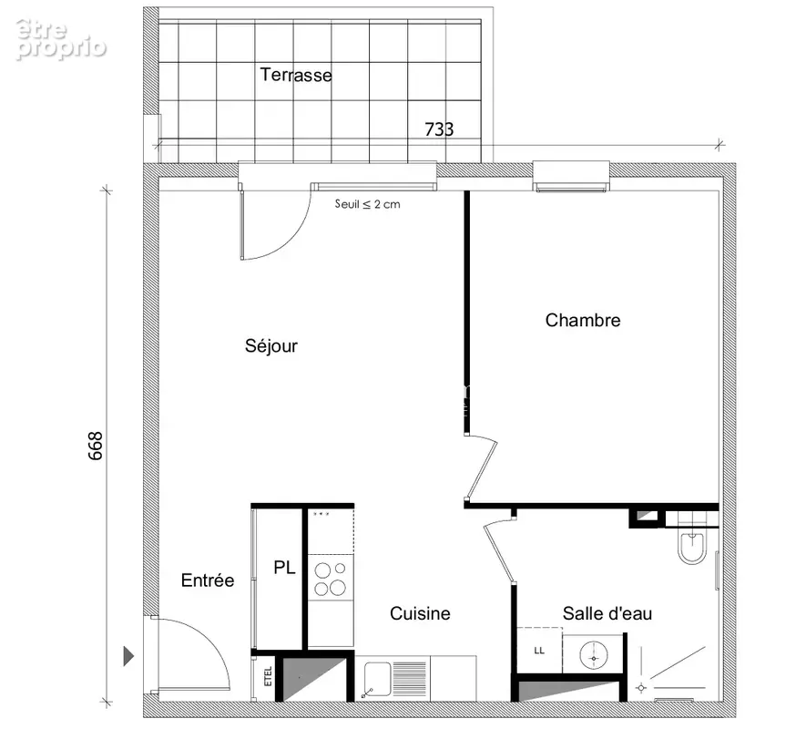 Bonneville   appartement 2 pieces de 47 m2 en résidence seniors avec services - photo 1