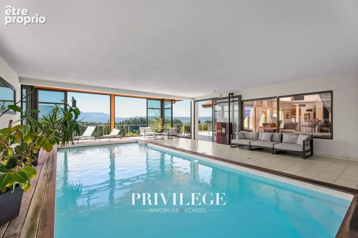 Propriété d’exception avec piscine intérieure, sauna, vue panoramique et gîte indépendant aux portes de Genève - photo 6