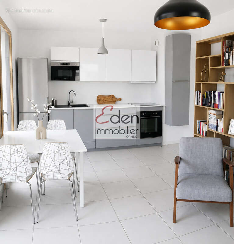 Segny centre -  t2 de 44m2 avec balcon vue mont blanc - photo 3