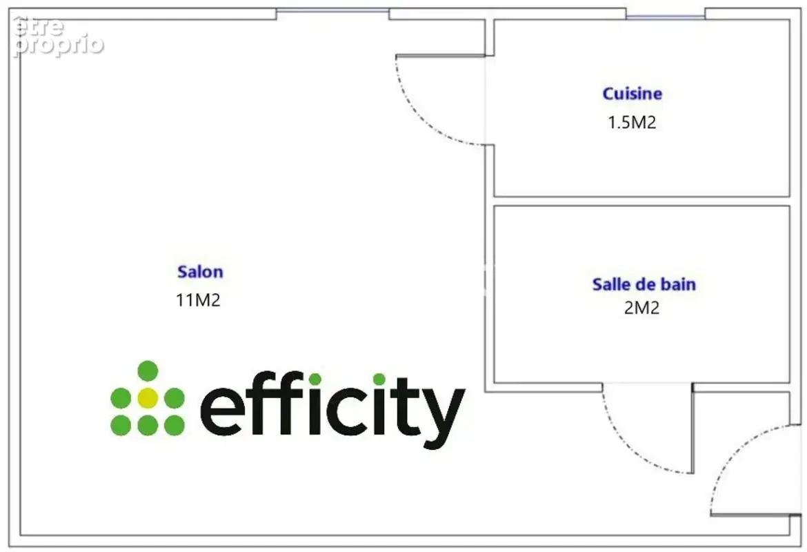 Appartement 1 pièce 15 m² à vendre à Cachan (94230) - photo 3
