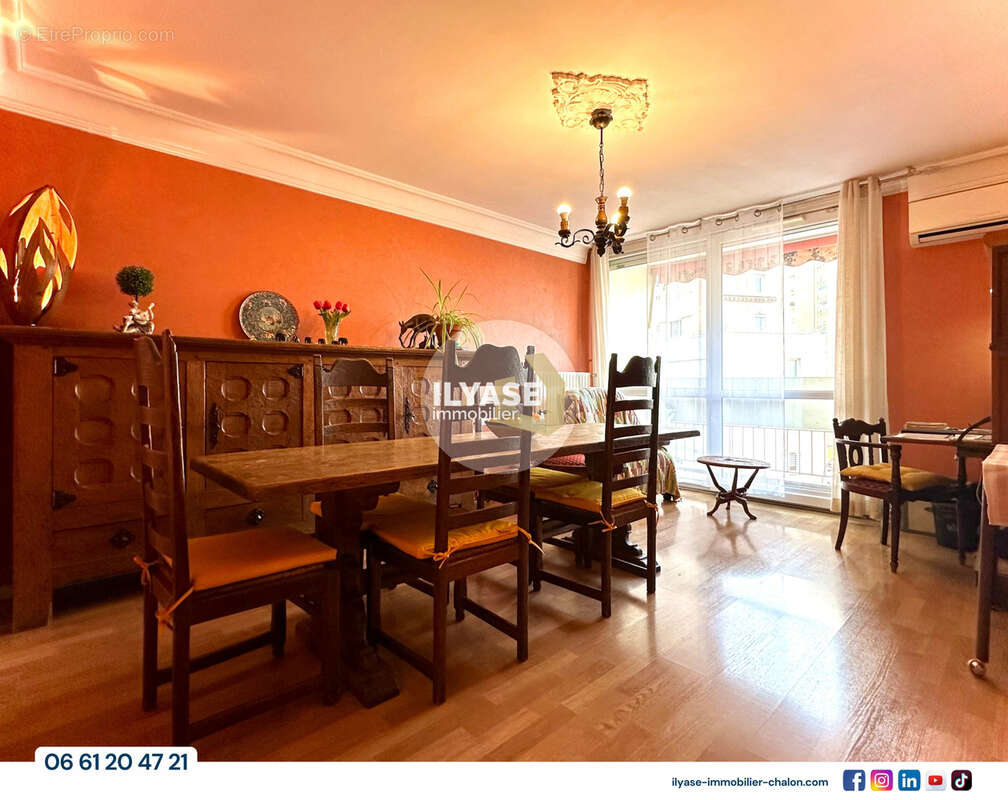 Appartement T4  75 m2  Balcon, garage fermé et cave - photo 3
