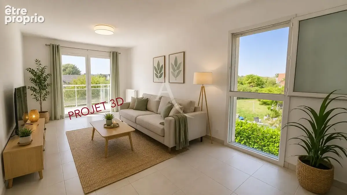 Poey de Lescar T3 neuf jamais habité 60 m² avec balcon, garage et parking - photo 7