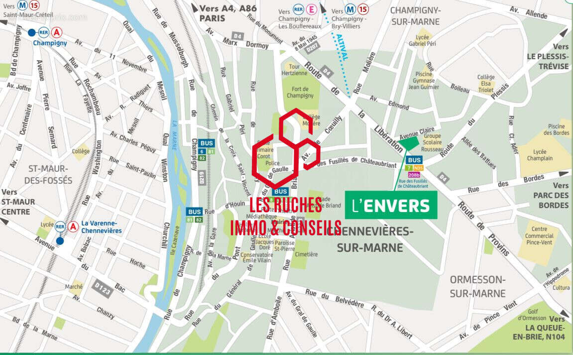 Appartement à CHENNEVIERES-SUR-MARNE