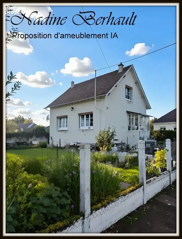 Maison à vendre 4 pièces  Amilly gare (45), sous sol complet, 2 ch en étage, salon avec cheminée, cuisine aménagée, jardin clos, - photo 2