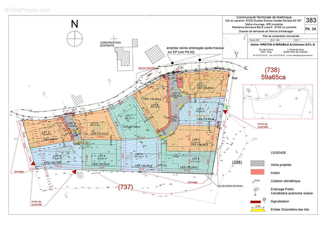 Terrain à LE LAMENTIN