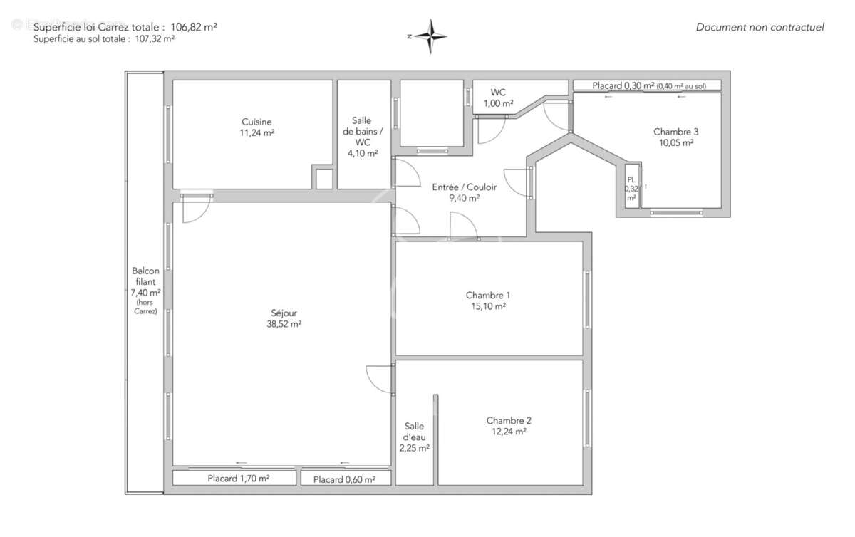 Appartement à PARIS-8E