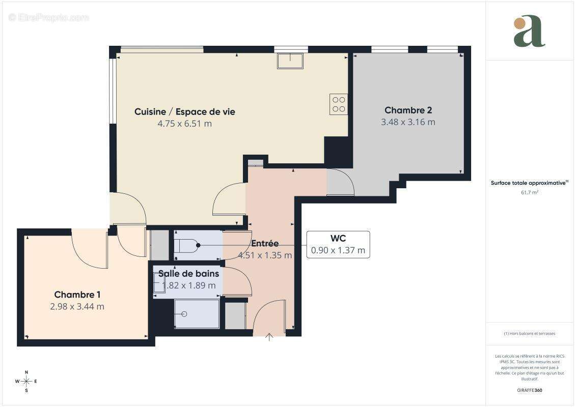 Appartement à LA GARENNE-COLOMBES