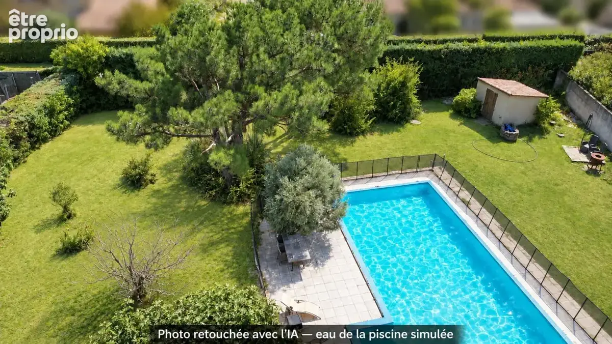 Terrain constructible de 1 387 m² avec piscine à Aubignan - photo 2