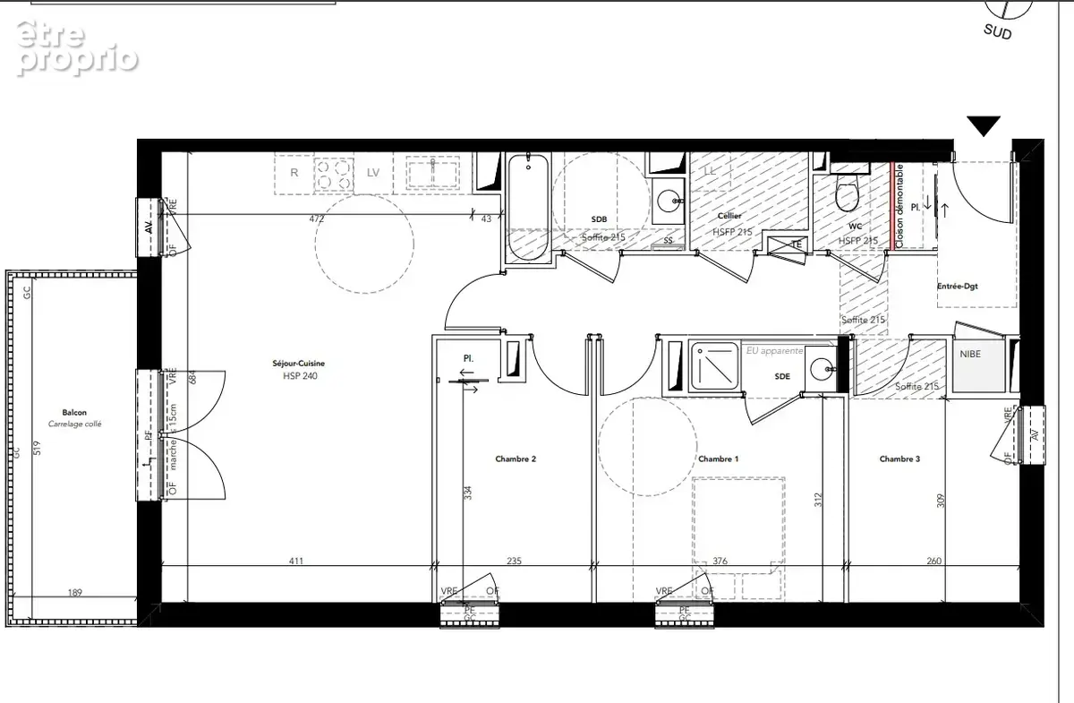 AIX LES BAINS - Appartement 4 pièces de 84m2 à vendre - photo 2