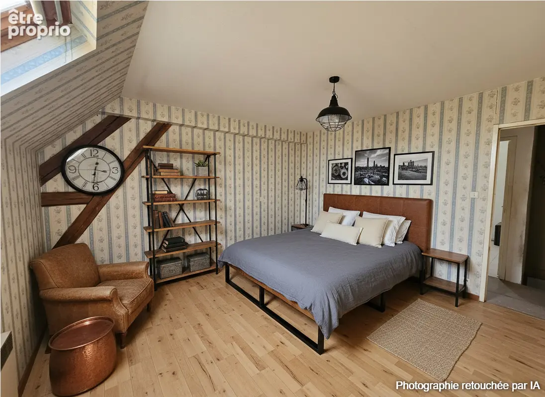 A Bigny-Vallenay, vaste maison de 5 chambres avec grange et grand terrain arboré . - photo 11