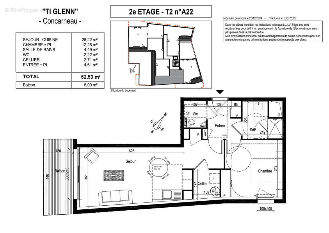Appartement à CONCARNEAU