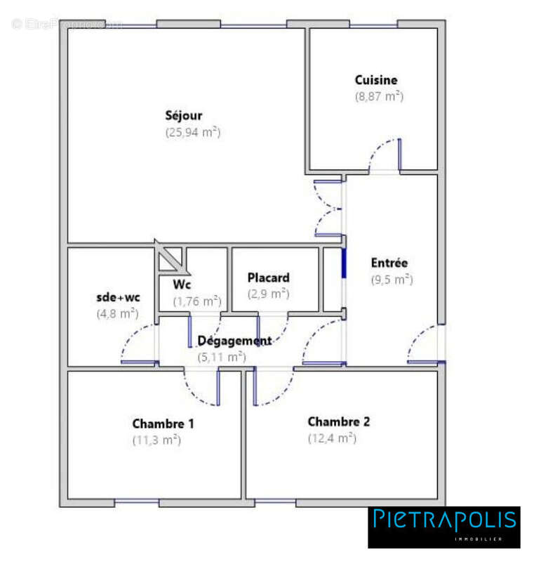 Appartement 83 m² à Oullins  - photo 9