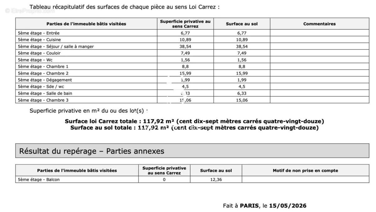 Appartement à PARIS-16E