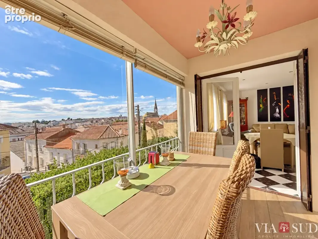 Béziers  quartier des arènes : villa des années 50 à quatre faces, vue dégagée sud - photo 6