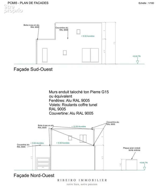 Terrain avec projet de villa contemporaine, permis purgé au Grau d'Agde - photo 3