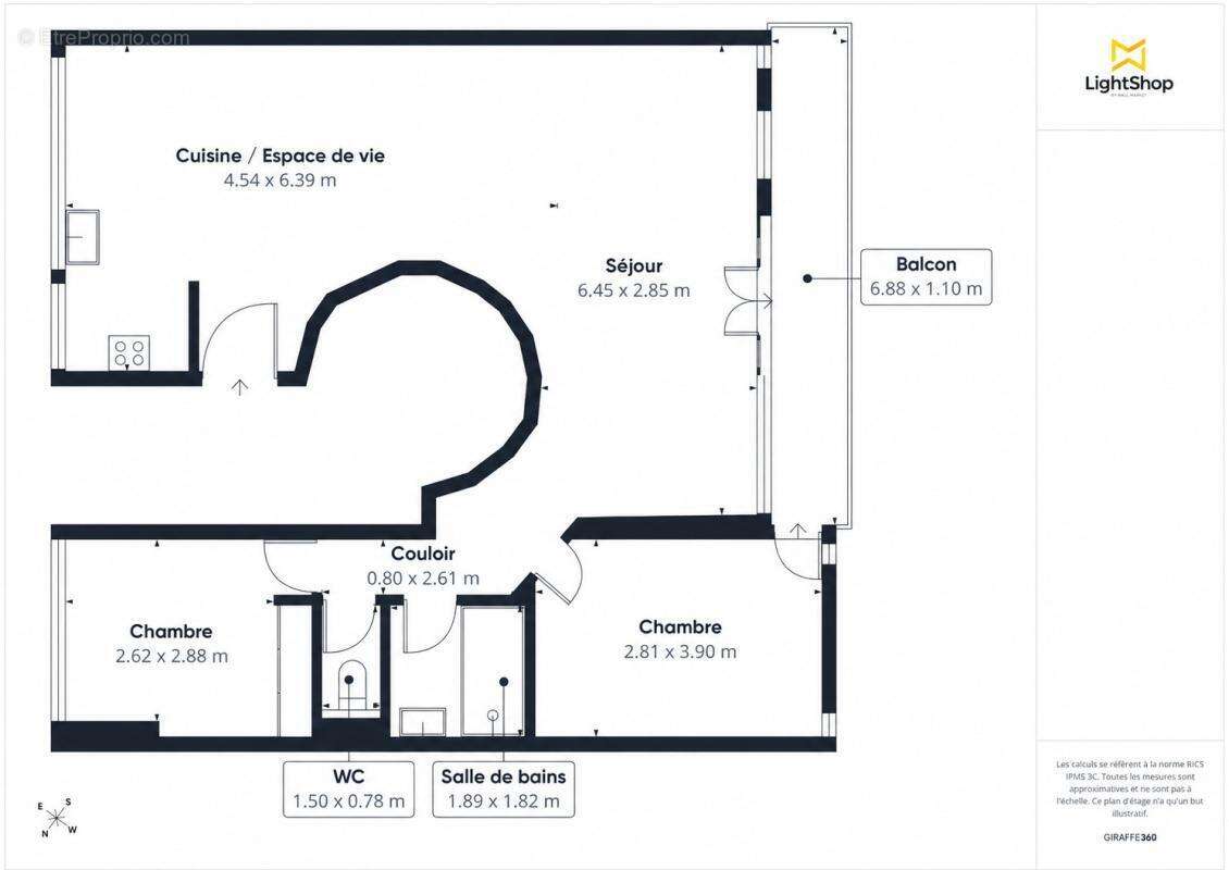 Appartement à PARIS-20E