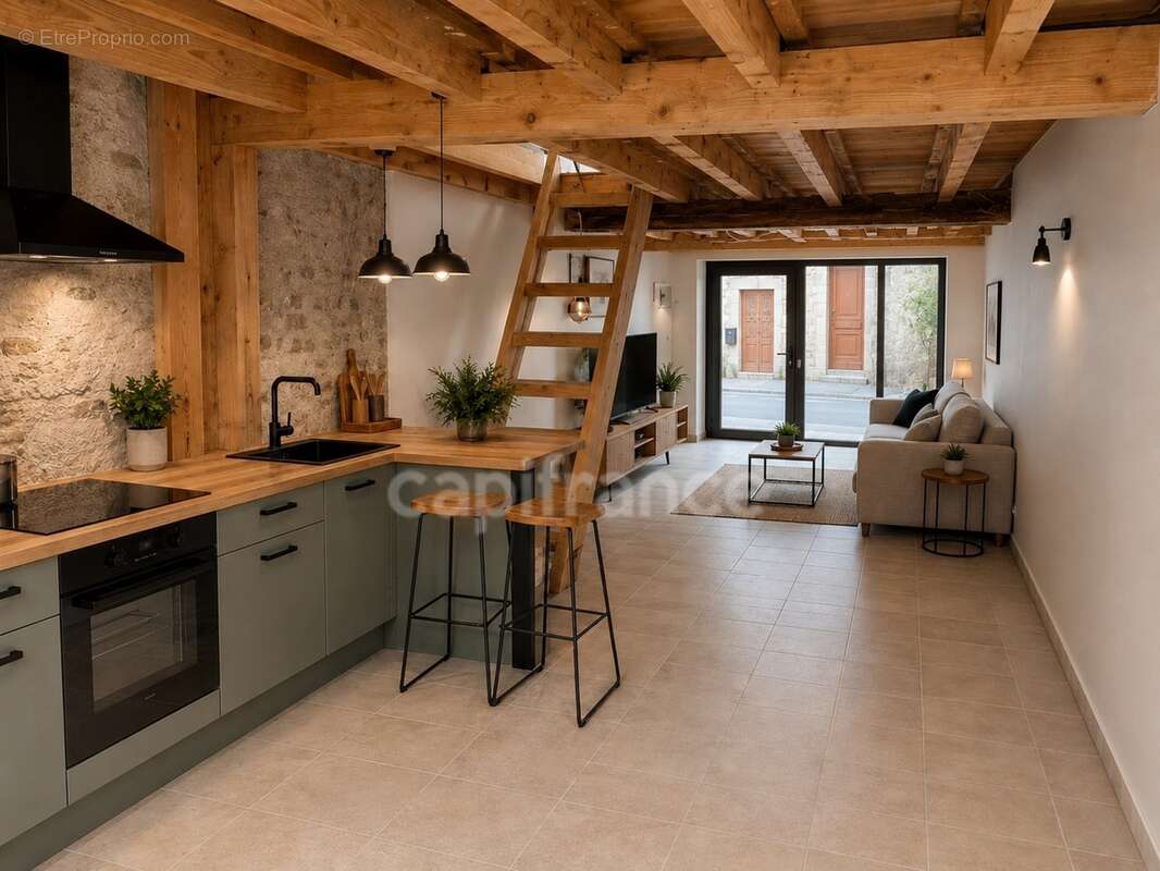 L'Isle En Dodon – Maison de village mitoyenne à rénover avec 700 m² de terrain, toiture neuve et fort potentiel - photo 10