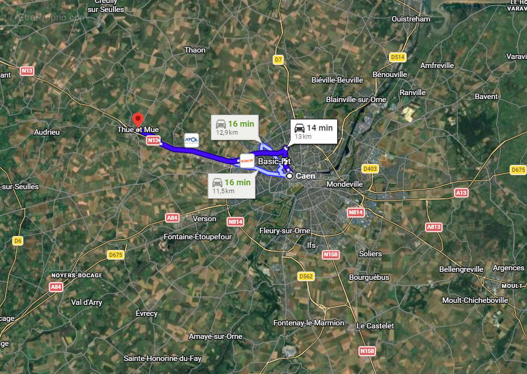 Terrain à BRETTEVILLE-L'ORGUEILLEUSE