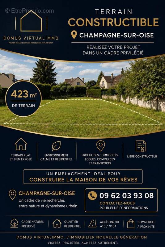Terrain à CHAMPAGNE-SUR-OISE