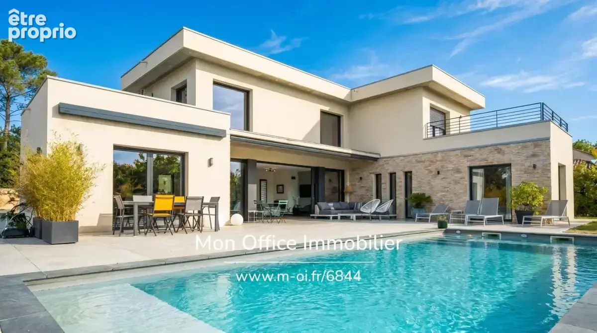 Référence : 6844-AUS. - Maison contemporaine, 4 chambres, Jardin, piscine et garage - Ventabren - photo 3