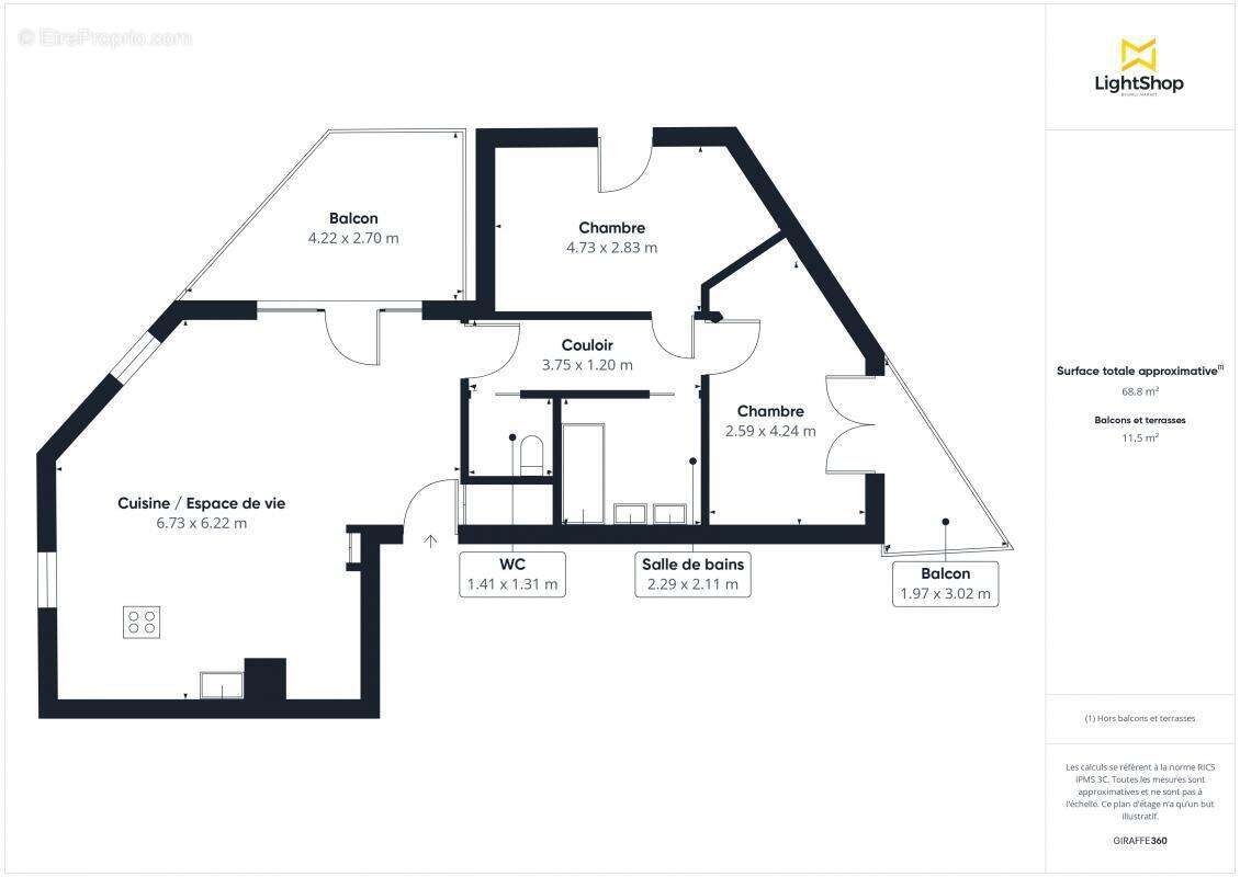 Appartement à LYON-8E