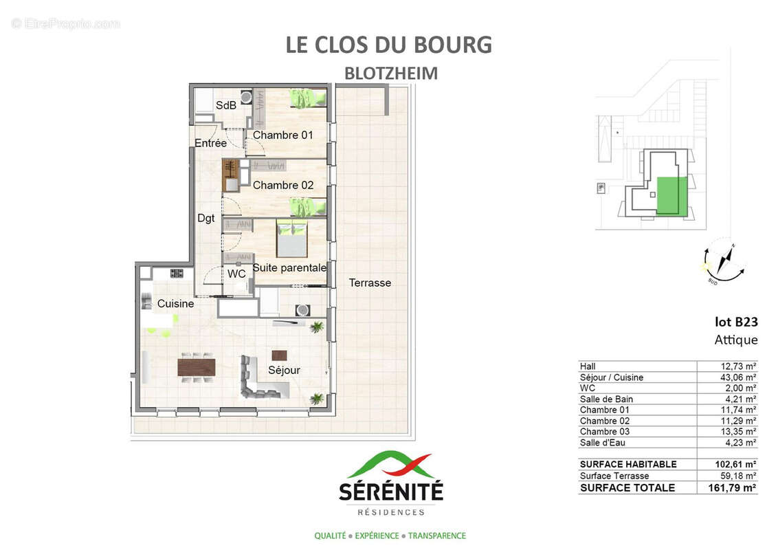 Appartement à BLOTZHEIM