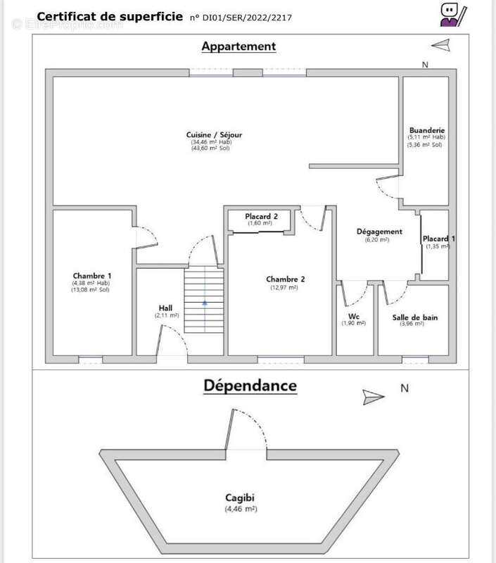 Appartement à SAINT-ETIENNE-DU-BOIS