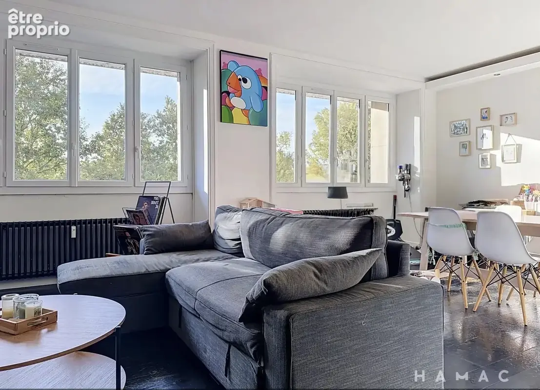Caluire-et-cuire – t3 traversant 76 m² – vue rhône & tête d’or - photo 3