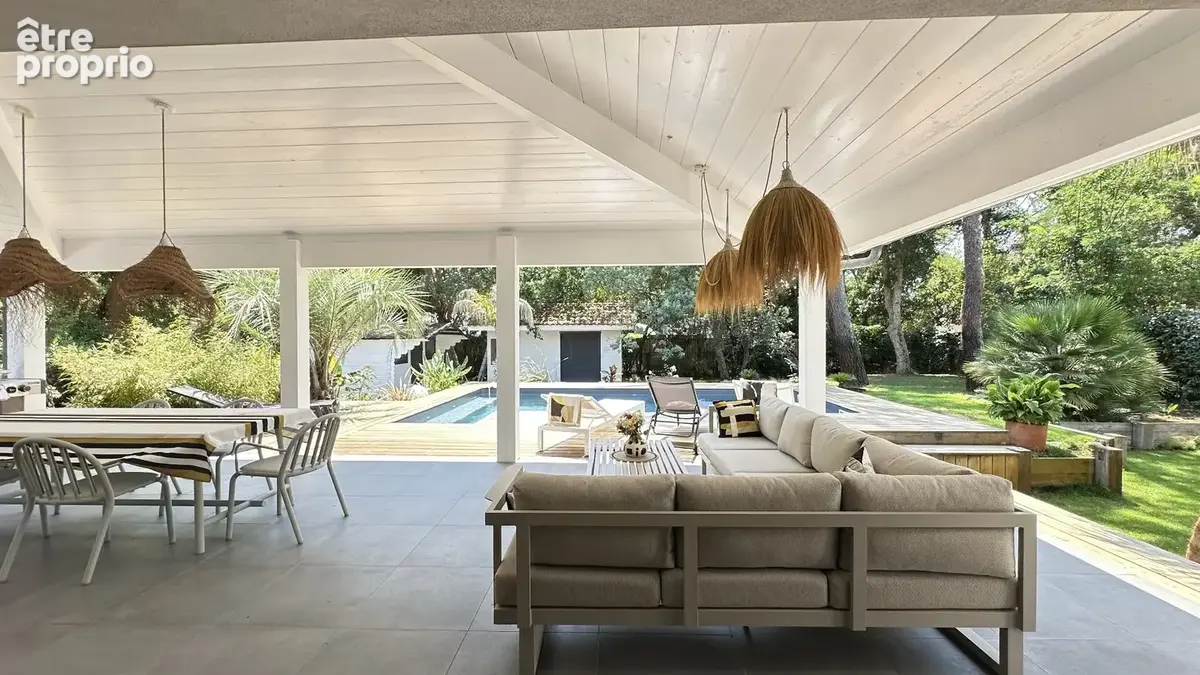 Hossegor  seignosse plage des estagnots  villa d'architecte contemporaine avec piscine - photo 5