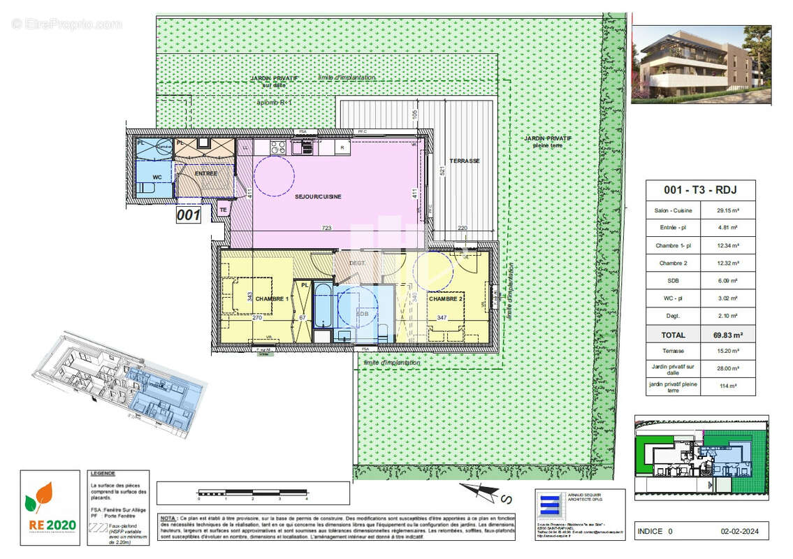 Dernieres opportunites - rez-de-jardin - terrasse de 15 m2 - 140 m2 de jardin - photo 3