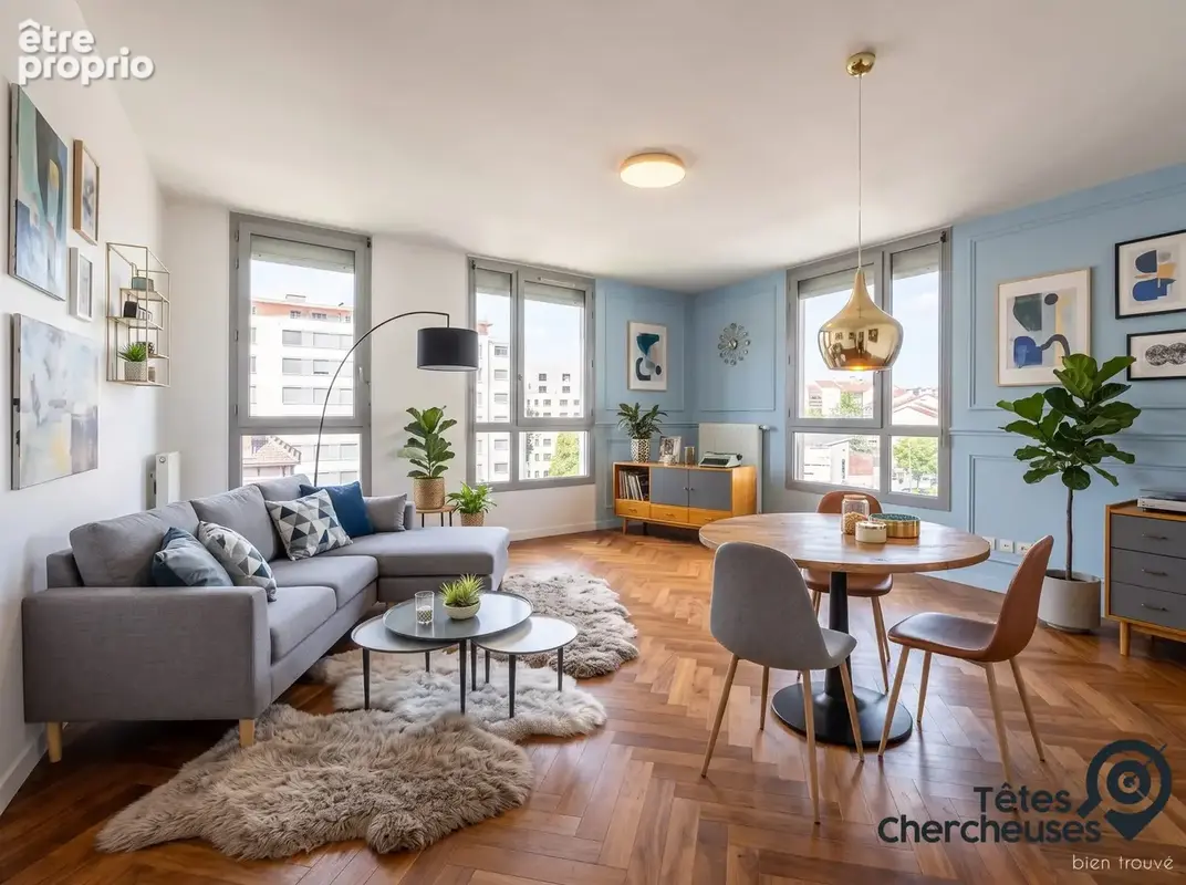 proposition décoration séjour - Appartement à LYON-7E