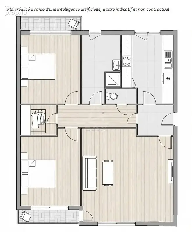 T3 lumineux et sans travaux, prêt à vous accueillir !! - photo 16