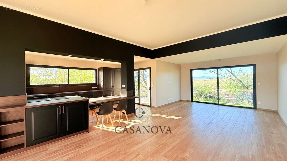 Villa contemporaine neuve avec piscine lagon et vue campagne à Magalas - photo 9