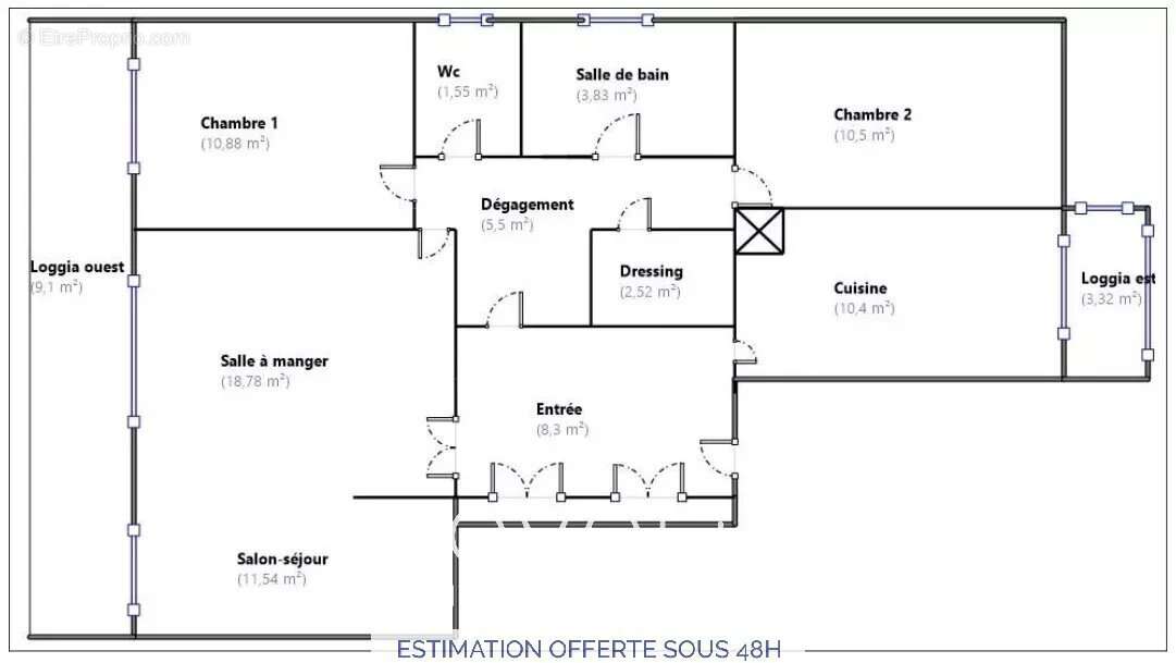 Appartement à LYON-8E